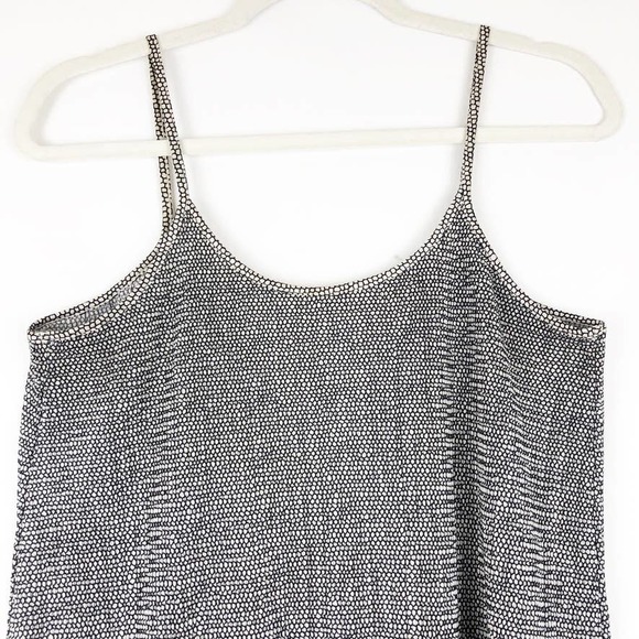 H&M Scoop Low Back Black White Print Tank Top S - Picture 2 of 9